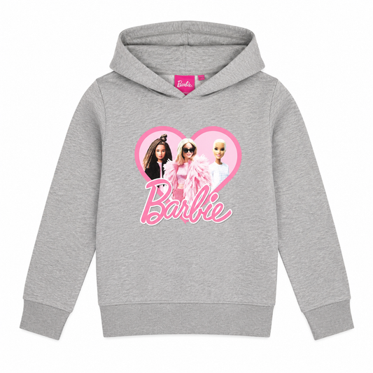 Mattel Girls' Barbie Hoodie Cotton Blend