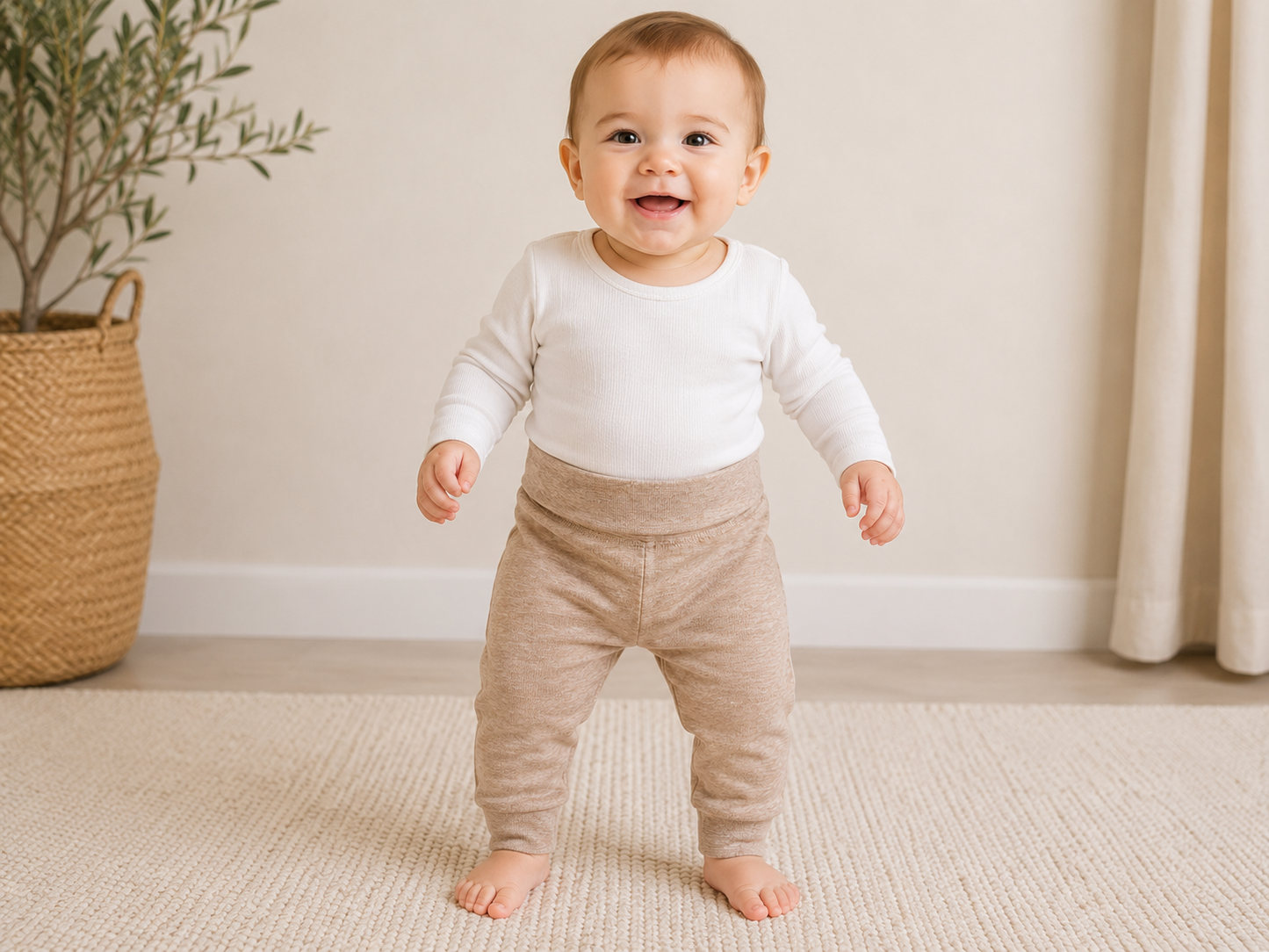 LUPILU Baby Jogger Pants 2‑Piece Pack Organic Cotton