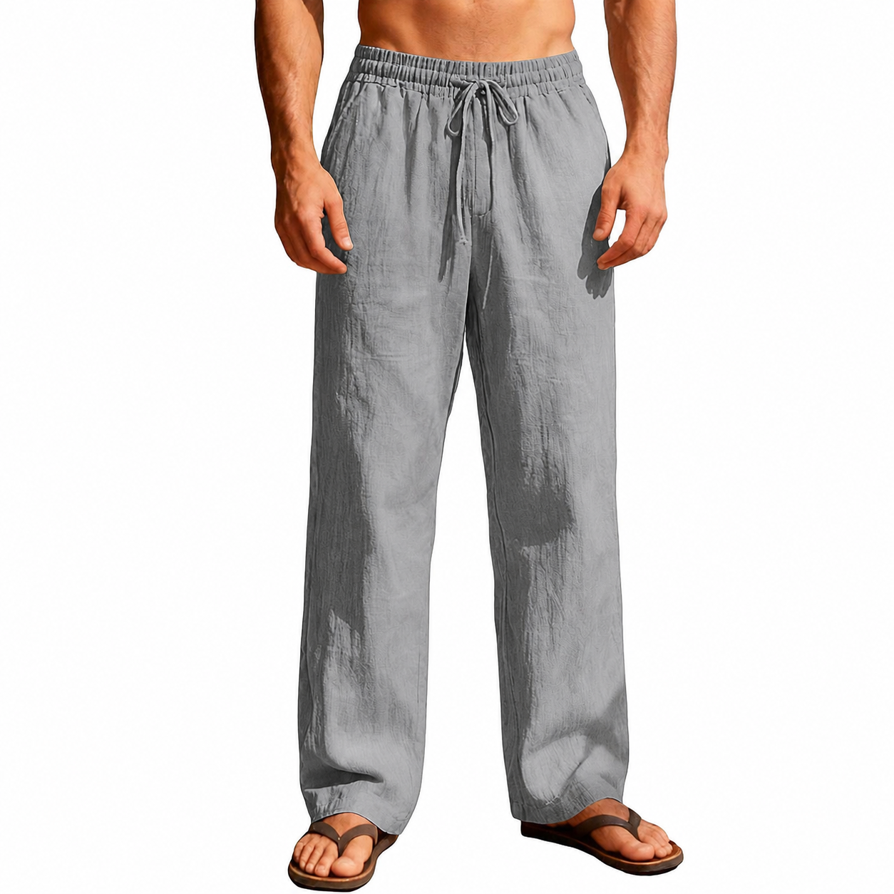livergy Men's viscose Pants Lightweight Elastic Waist