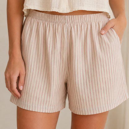 Esmara® Women's Linen Short Stripped