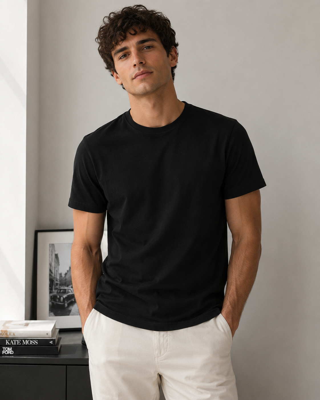 esmara MEN T‑Shirts Round‑Neck 100 % Cotton - 2Pack
