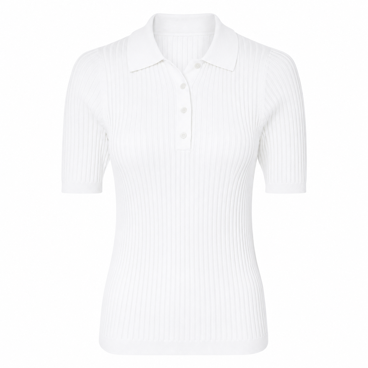 esmara® Ribbed Polo Shirt with Classic Collar