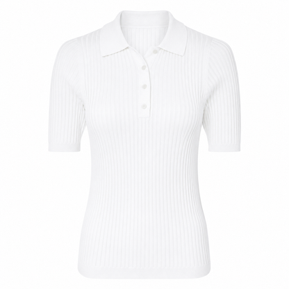 esmara® Ribbed Polo Shirt with Classic Collar