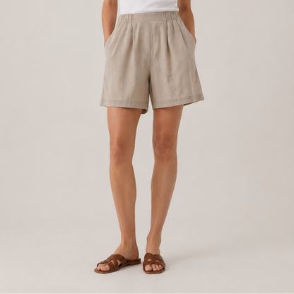ESMARA Women's Linen Shorts Relaxed Fit