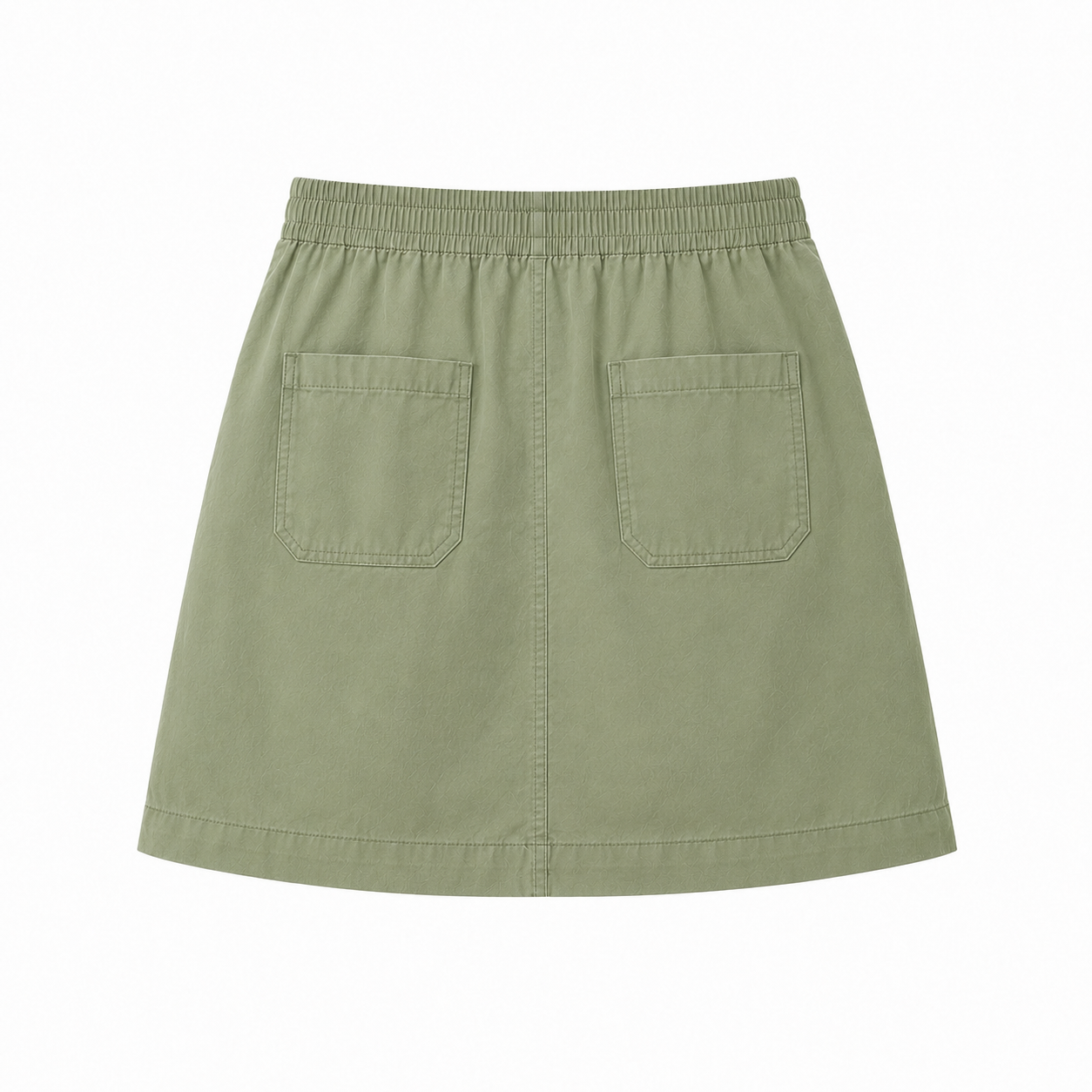 ESMARA Mini Linen Skirt Women Elastic Waist