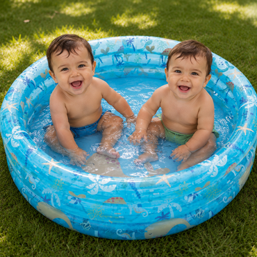 Playtive Children’s Splash Pool with Underwater Theme