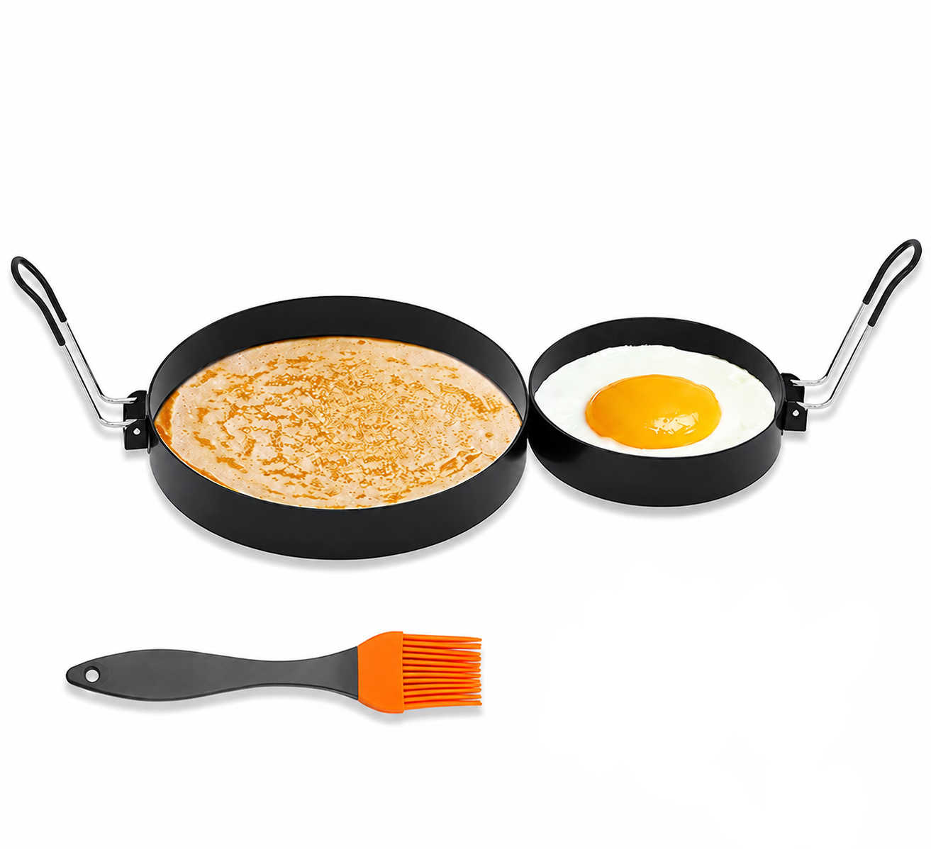 Ameupin Nonstick Stainless Steel Egg Rings 2Pack