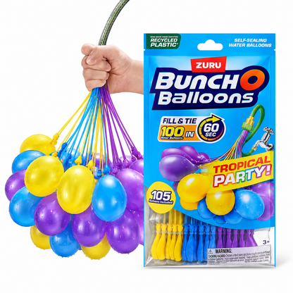 Bunch O Balloons Tropical Party Self-Sealing Water Balloons