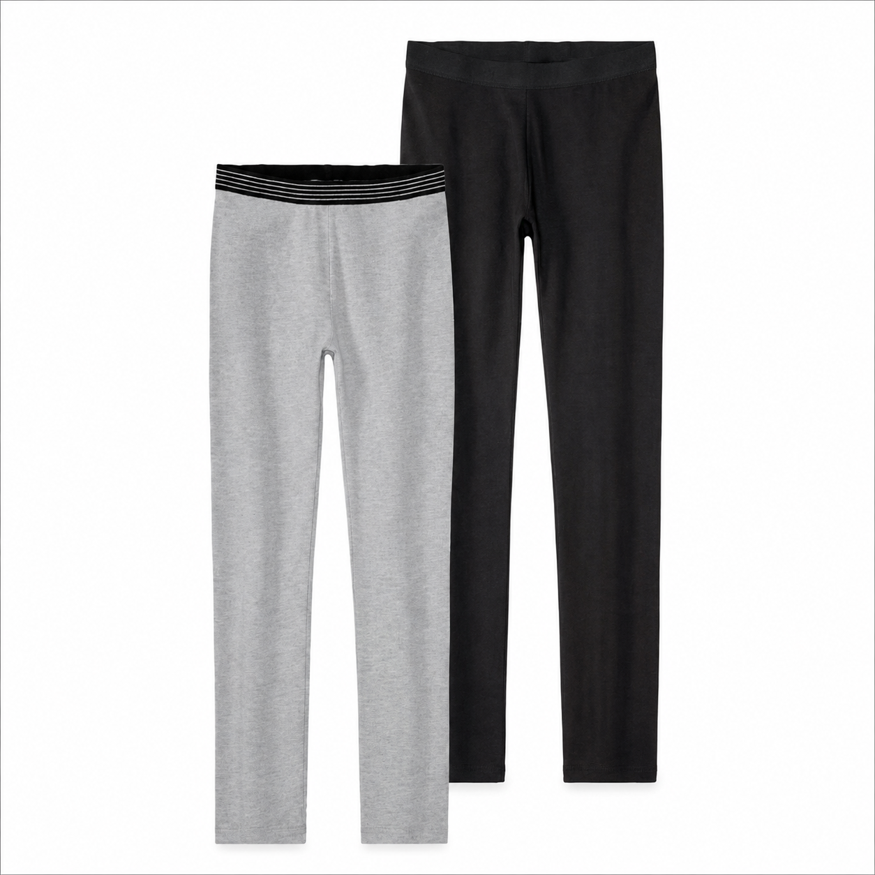 Pepperts Girls Leggings  Multicolored Pack Of 2