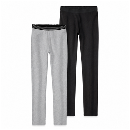 Pepperts Girls Leggings  Multicolored Pack Of 2