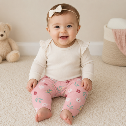 lupilu® Baby Leggings Organic Cotton 2‑Pack Pink