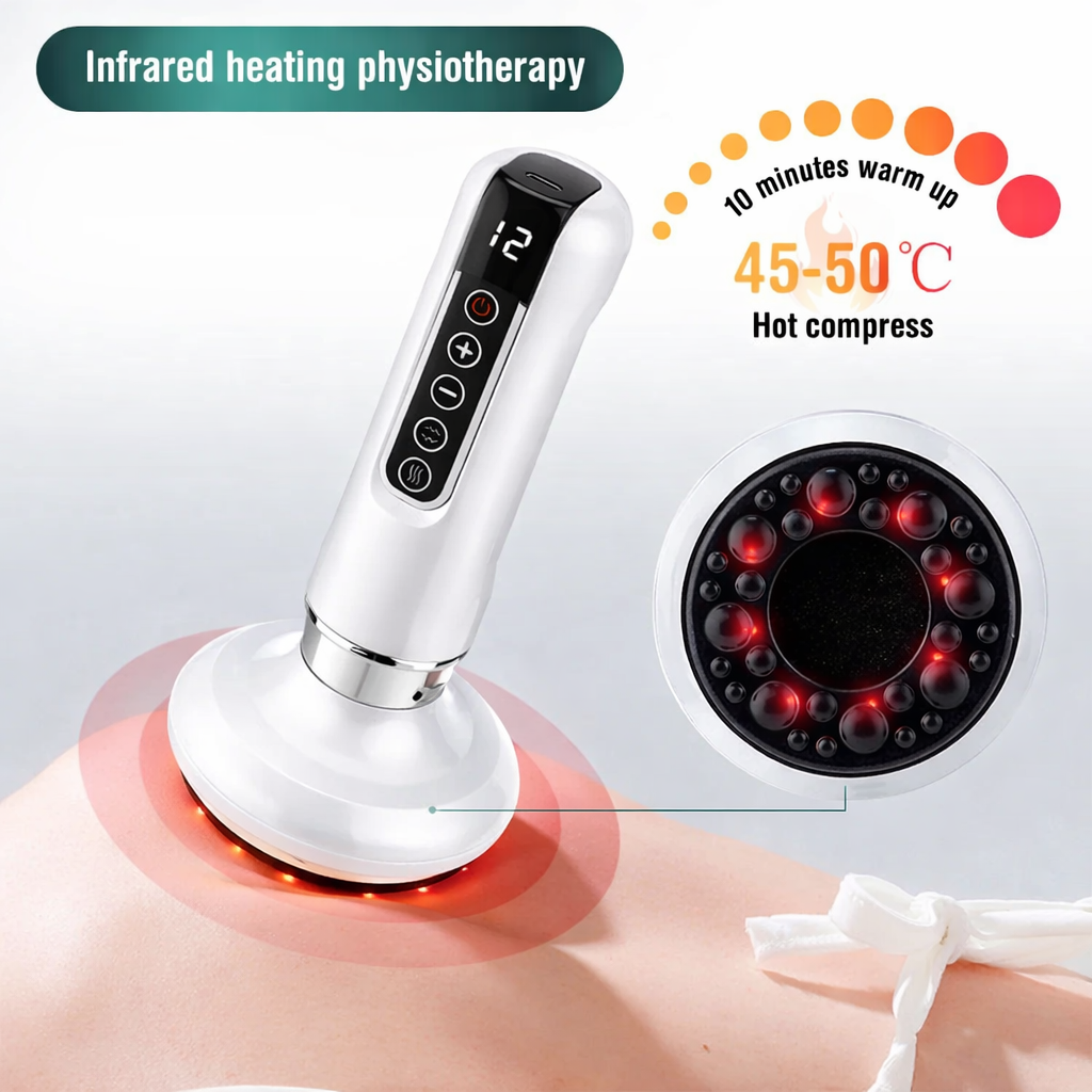 Intelligent Negative Pressure Cupping Massage Device – Portable Relief