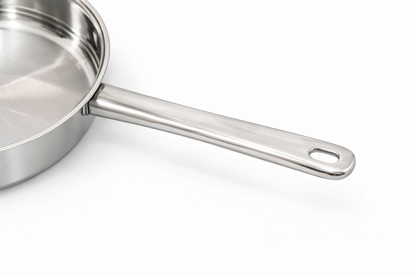 GSW Premium Stainless Steel Frying Pan – 25 cm Metal Handle