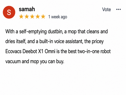 ECOVACS DEEBOT X1 OMNI All-in-One Robot Vacuum & Mop