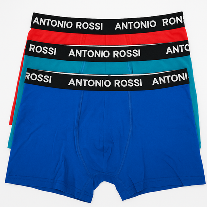 Antonio Rossi 3 -PIECES  Slim Fit Men's Boxer Shorts – Soft Cotton