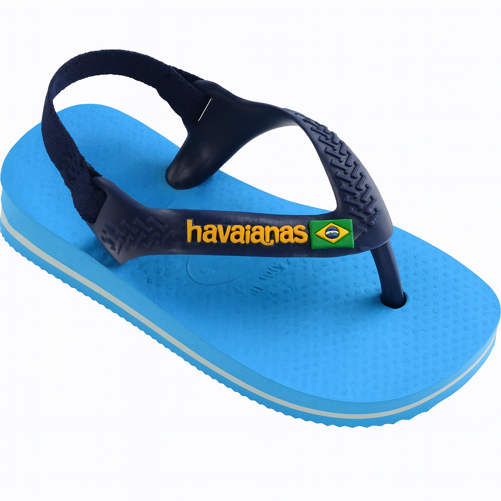 Havaianas Brasil Logo Baby Unisex Flip Flops - Comfortable Durable Toddler Sandals
