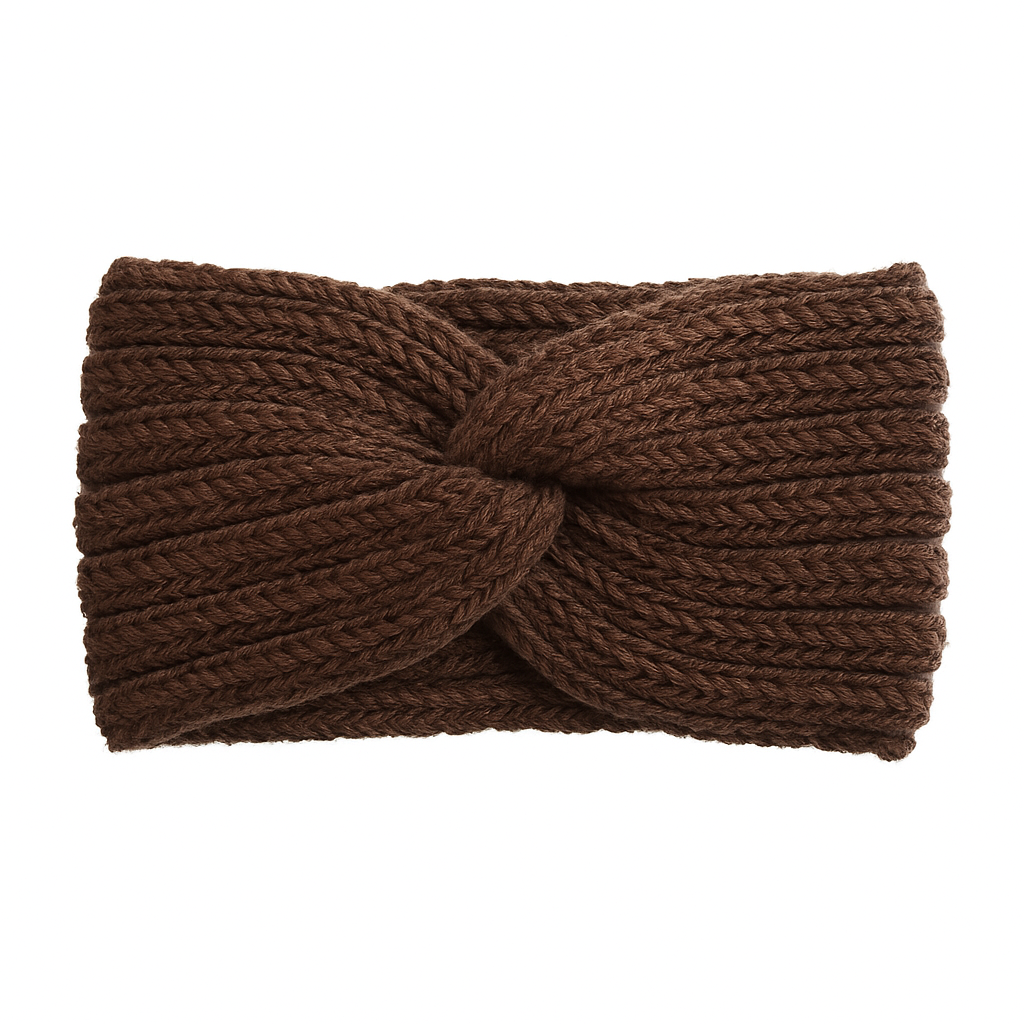 Cozy Wool Knot Cross Headband for Women Elastic Autumn