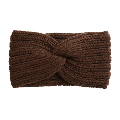 Cozy Wool Knot Cross Headband for Women Elastic Autumn