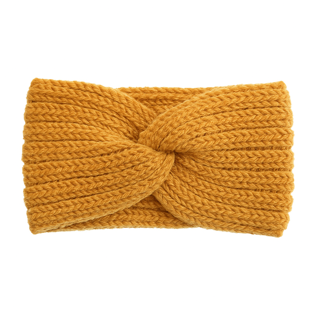 Cozy Wool Knot Cross Headband for Women Elastic Autumn