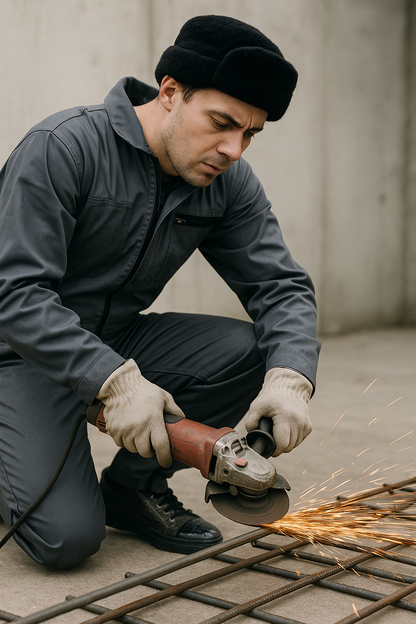 LMA 400518 Grey Double Jumpsuit Washer Workwear