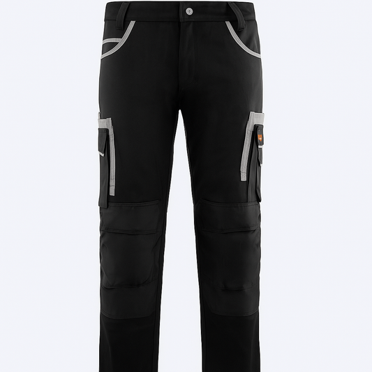 WrightFits Olympian Pro Men's Heavy-Duty Cargo Work Trousers - Knee Pockets