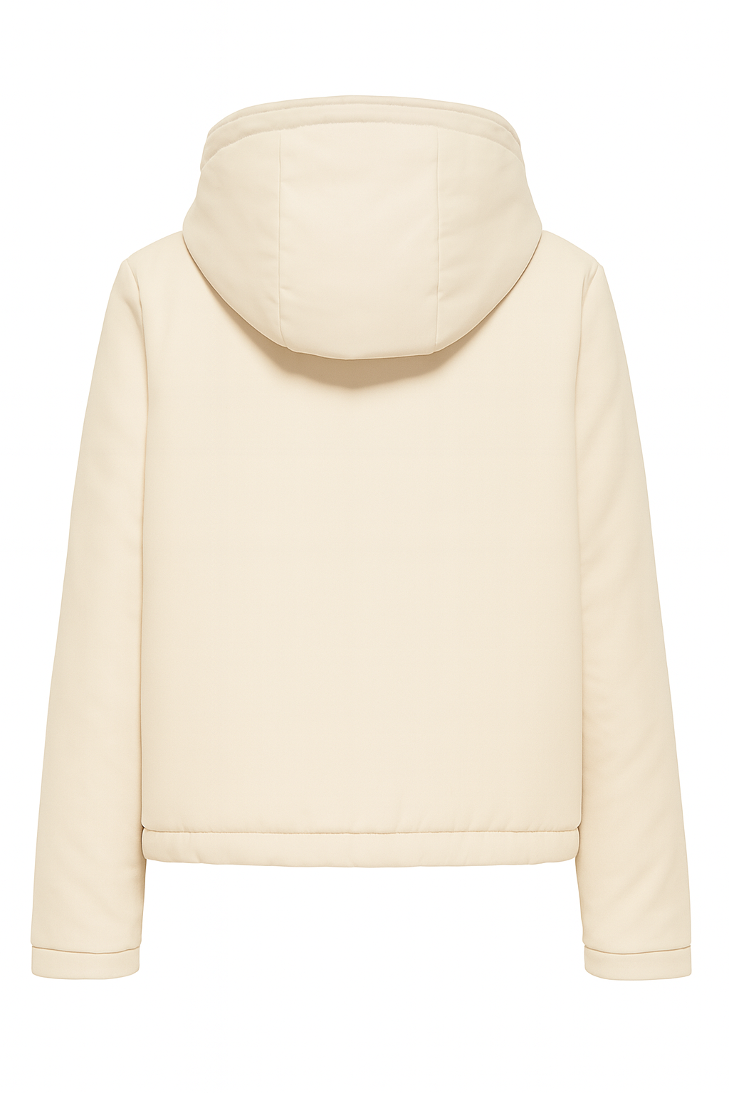 ONLY Women’s Padded Hooded Jacket – Cream