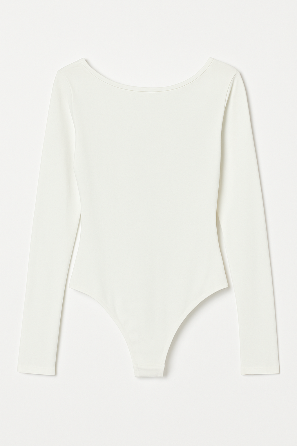 Creamy Long Sleeve Bodysuit with String – Slimming Shapewear