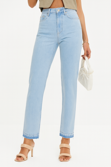 Zara Women's Stylish Blue Flare Jeans