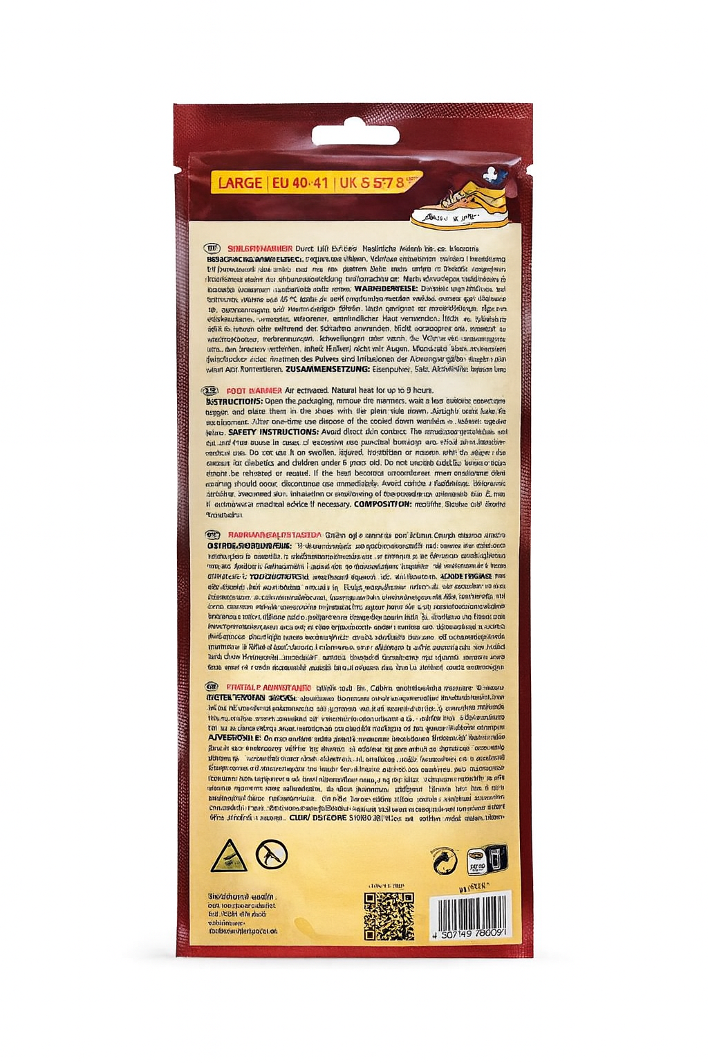 Thermopad Self-Heating Foot Warmers - 9 Hours Lasting Warmth for Alpine Skiing