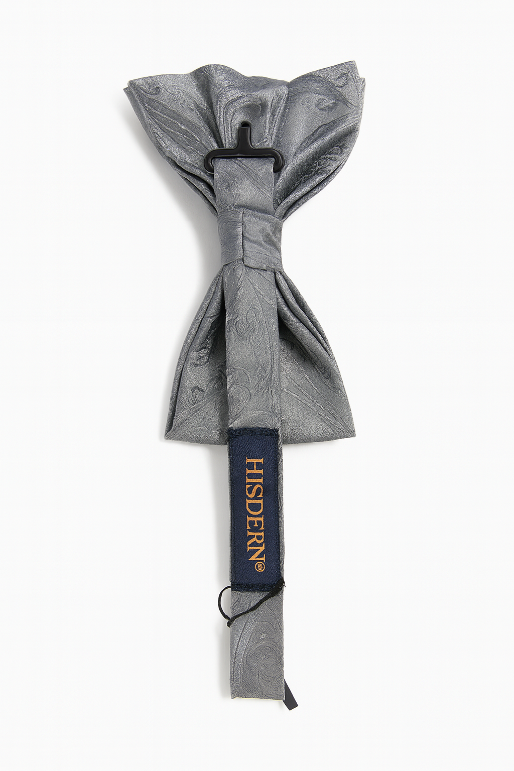 Charming Pre-Tied Gray Patterned Bow Tie | Weddings & Events