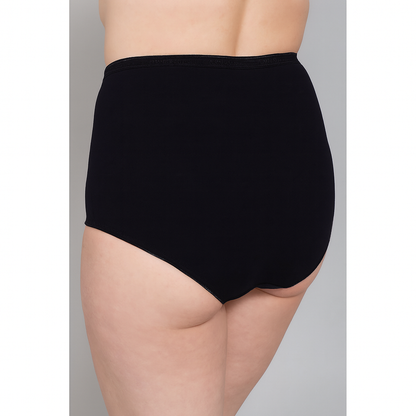 LITTLE ROSE 4-Pack Microfiber Jacquard Waist Maxi Briefs for Ultimate Everyday Comfort