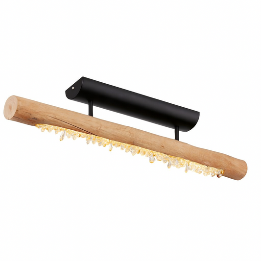 Luminosa Felicitas 100cm Modern Matt Black LED Bar Pendant Ceiling Light