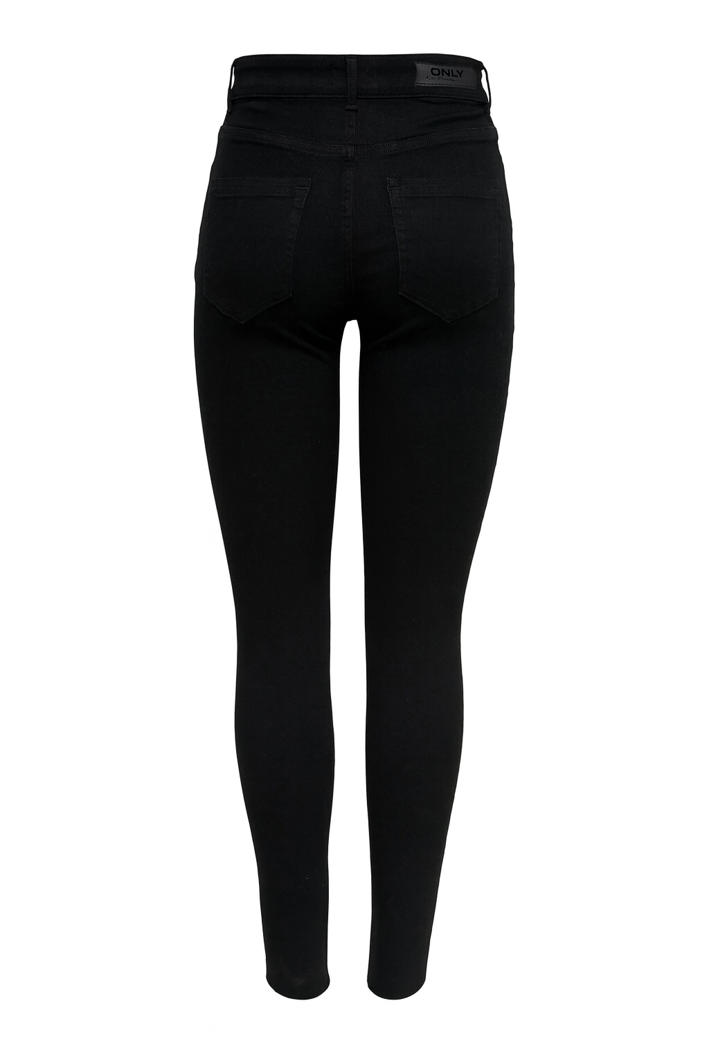 Women's Pieces Mid Waist Ultra Skinny Fit Jeans Black Denim