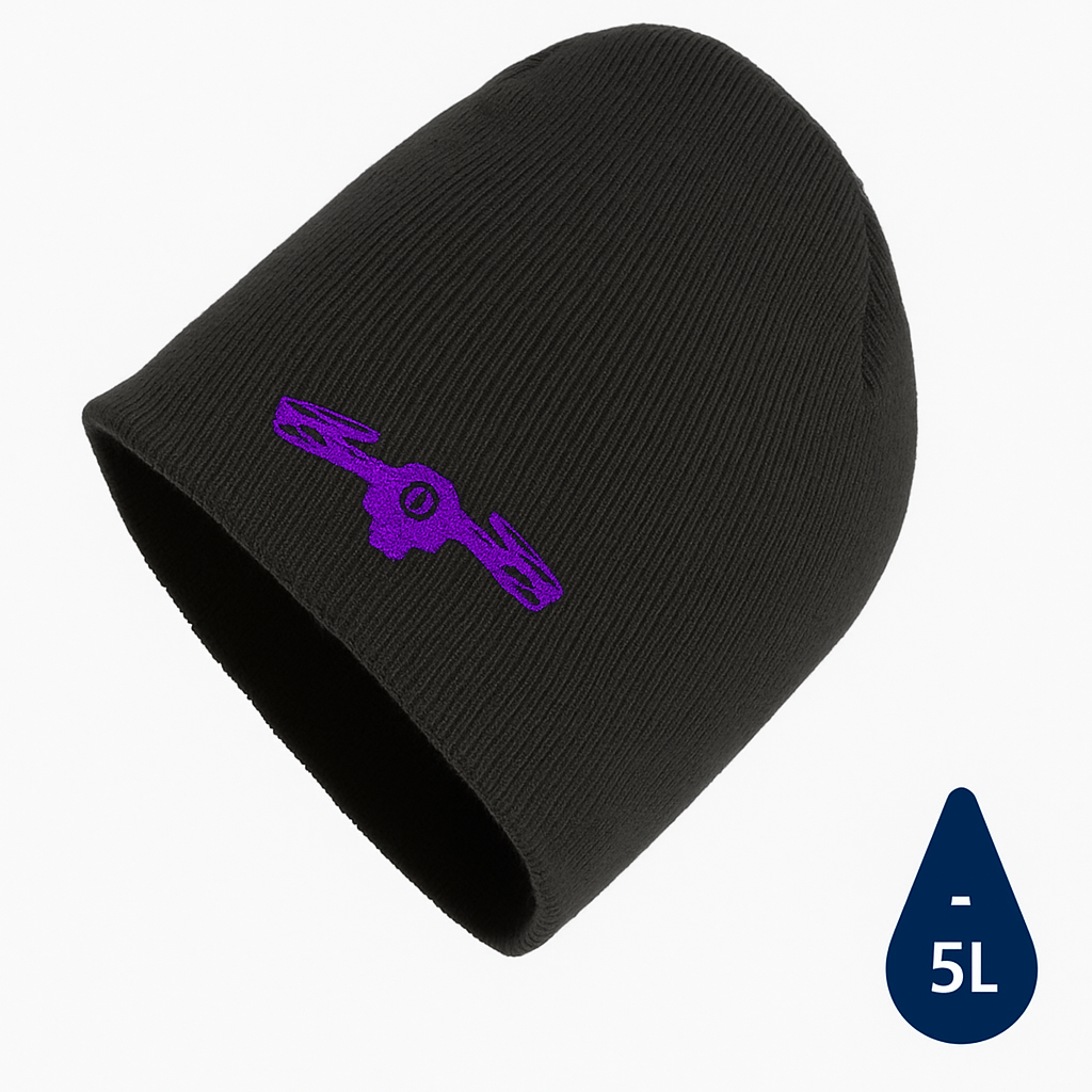 Impact AWARE™ Sustainable Polylana Classic Beanie - Eco-Friendly Black Knit Hat