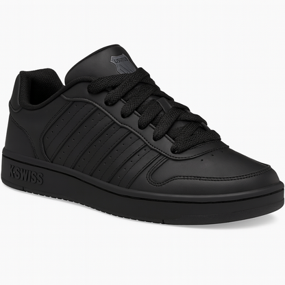 K-Swiss Court Palisades Men's Leather Trainer Shoes Black