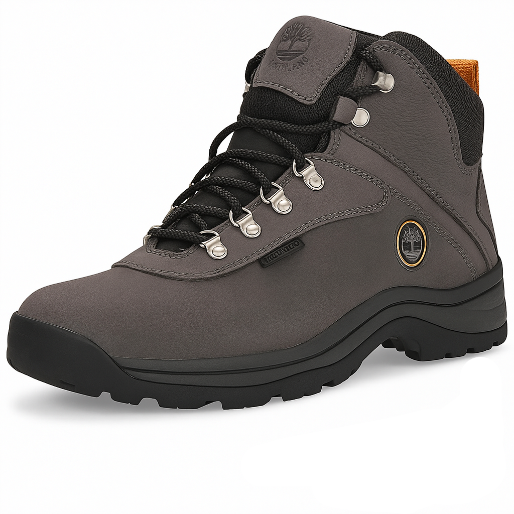 Timberland Men's White Ledge Mid Waterproof Hiking Boot, Grey Nubuck, Durable
