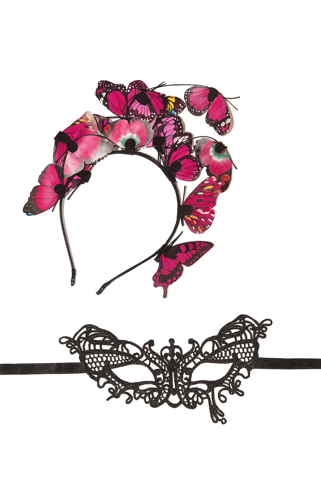 Soft Fabric Butterfly Wings Costume for Women - Fairy Nymph Pixie Rave Dress