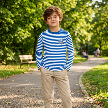 s.Oliver Boys' Long Sleeve Printed Cotton T-Shirt