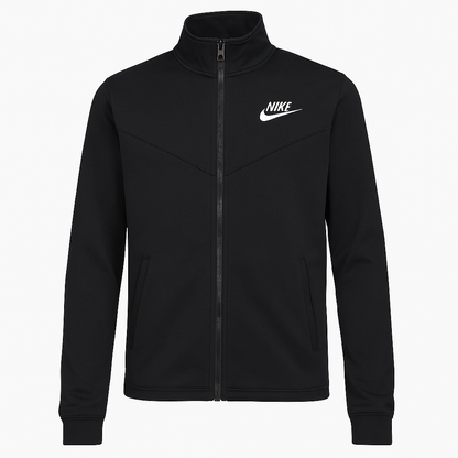 Nike Sportswear Junio Jacket Black Polyester – Comfortable Athletic Set
