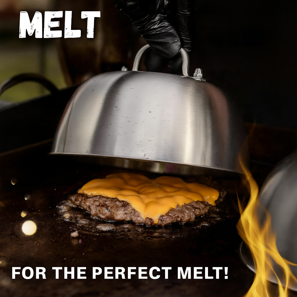 SMASHERS 6-Piece Smash Burger Set with Stainless Steel Press, Spatula, Grill Bell & Recipe eBook