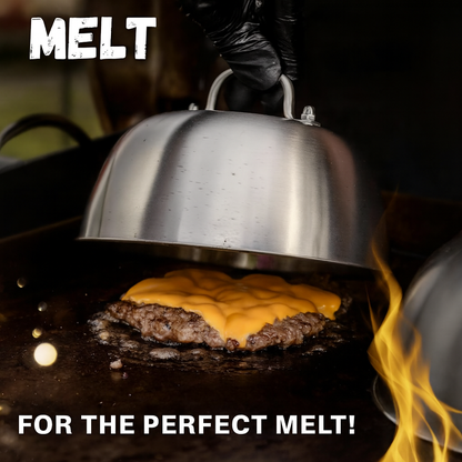 SMASHERS 6-Piece Smash Burger Set with Stainless Steel Press, Spatula, Grill Bell & Recipe eBook