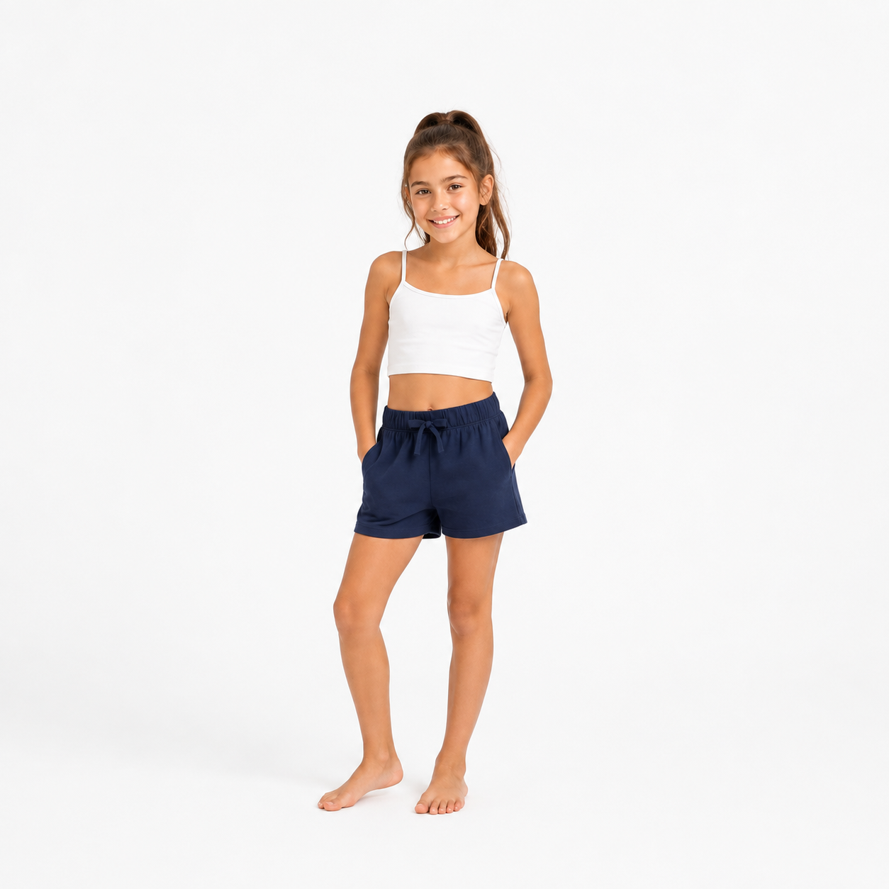 Pepperts Girls' Cotton Shorts
