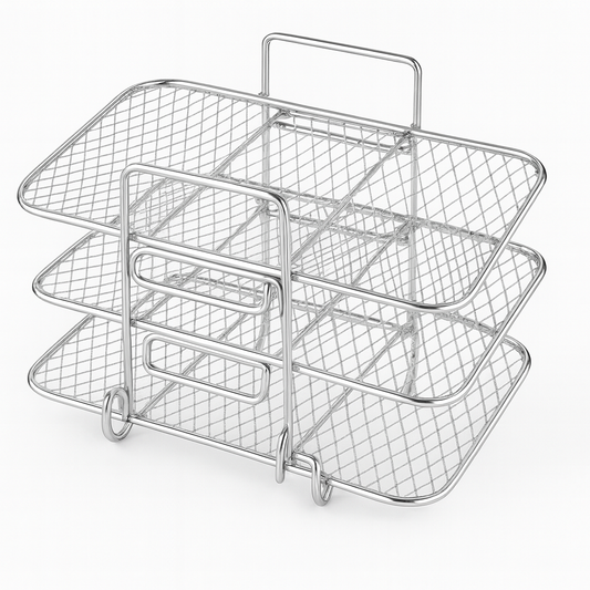 3‑Layer Stainless Steel Dehydrator Rack for Air Fryer & Oven