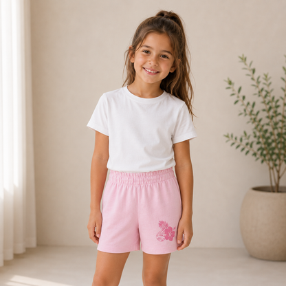 Lupilu Girls' Floral Cotton Shorts