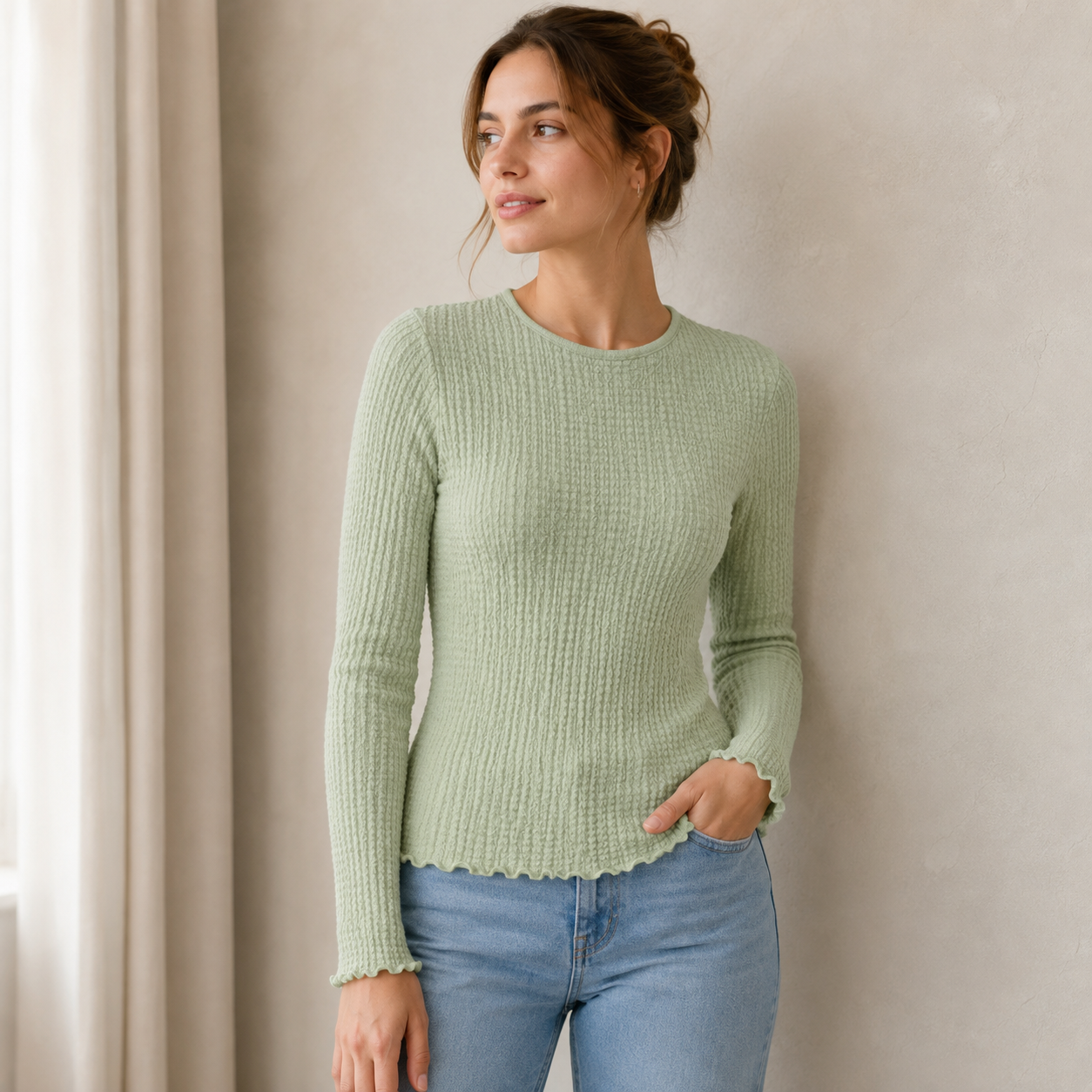 Esmara Women's Fitted Long Sleeve Blouse