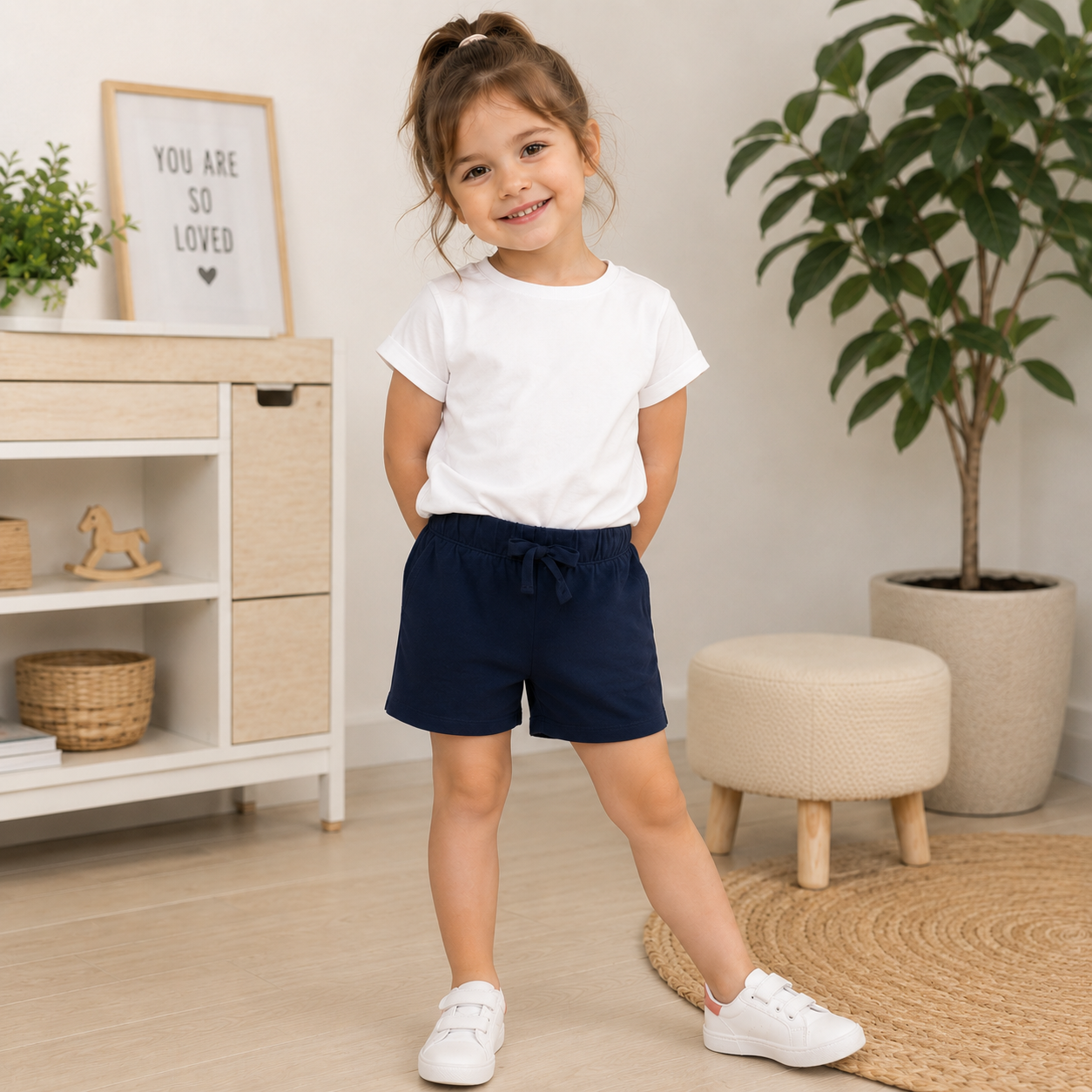 Lupilu Girls' Cotton Shorts