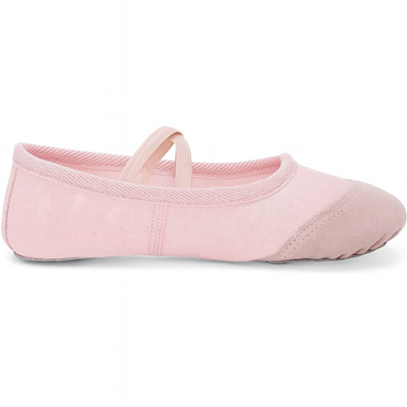 Furein Light Pink Canvas Ballet Shoes with Split Sole