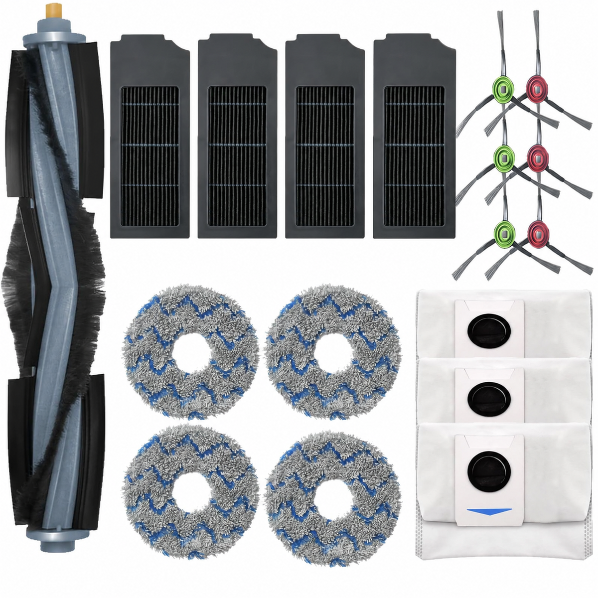 Vacuum Cleaner Accessories for Compatible Models Ecovacs DEEBOT X1 OMNI, X1 /x1 turbo/x1 plus 18 Pcs