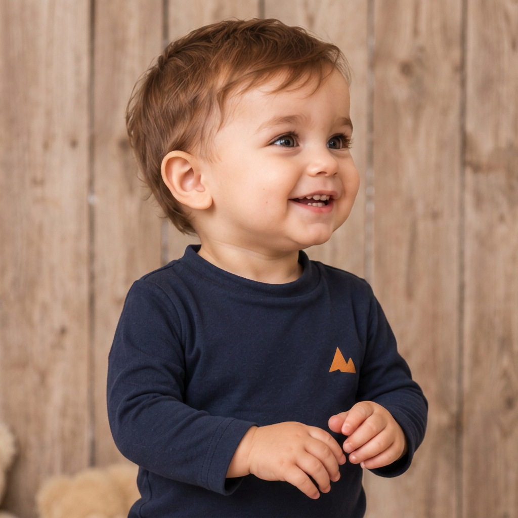 Baby Boys Long Sleeve Cotton T-Shirt