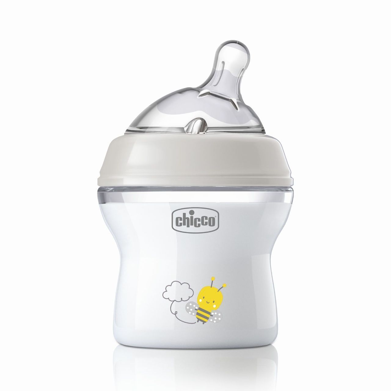 Chicco Natural Feeling 150ml Baby Milk Feeding Bottle with Wide Neck Pink